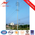 12.9m Steel Pole Round con Cross Arms